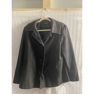 London‎ Fog grey wool blend jacket size large